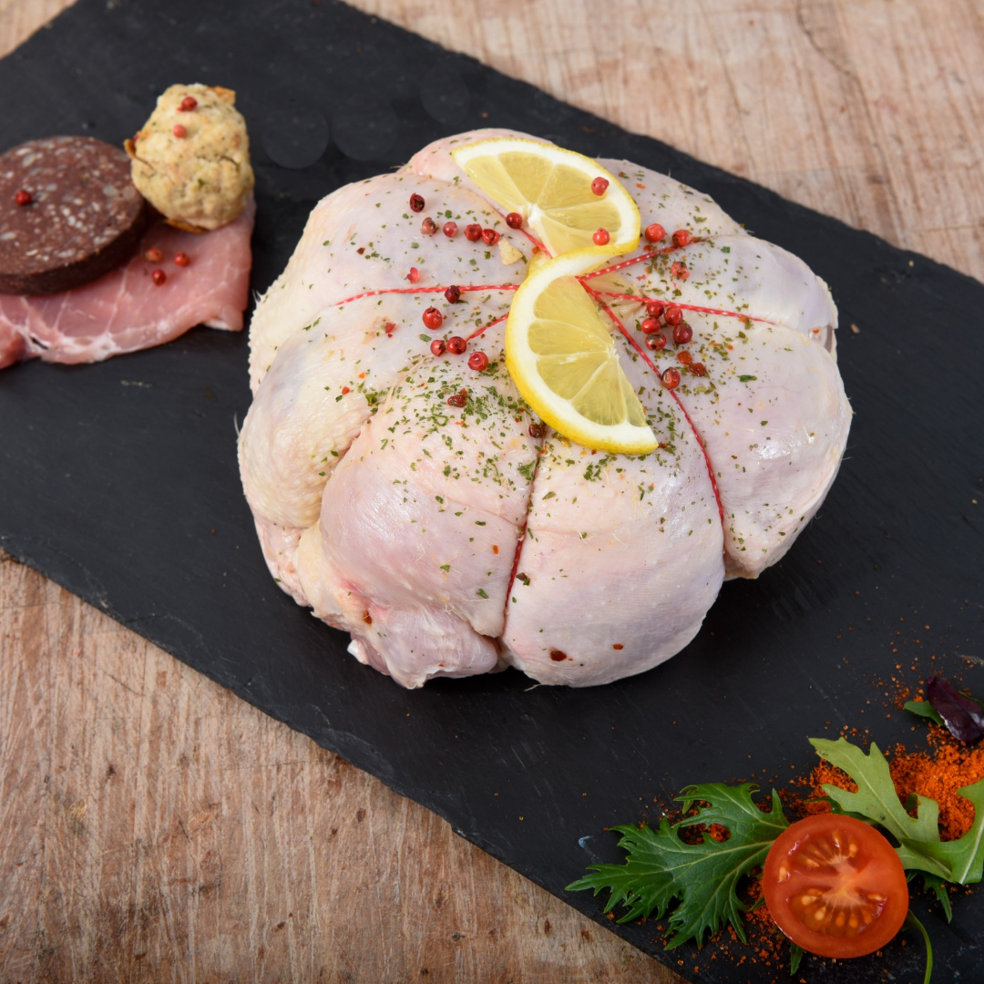Boned & Rolled Stuffed Chicken