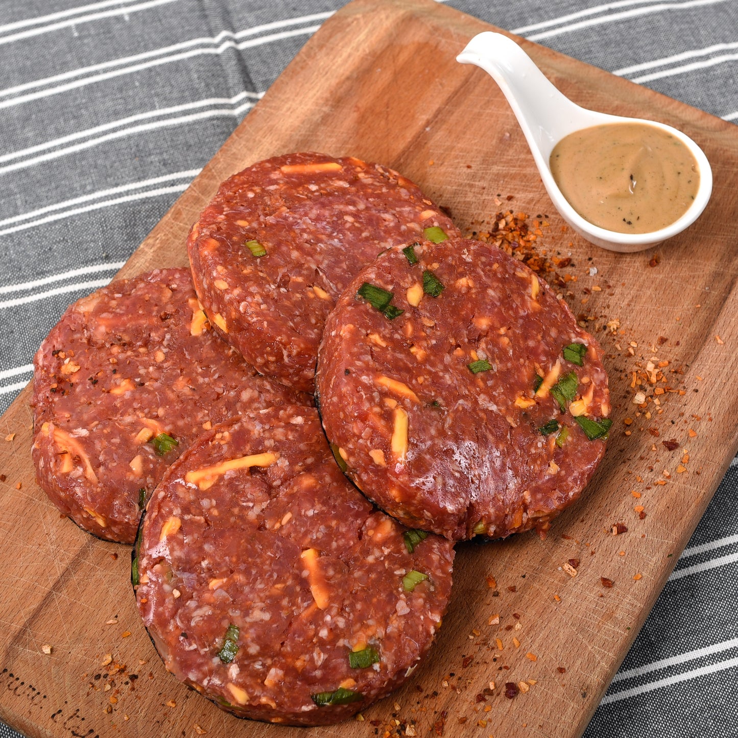 Cheese & Onion Steak Burgers (3)